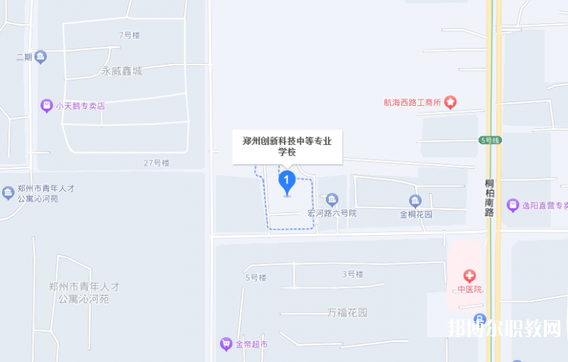 鄭州創(chuàng)新科技中等專業(yè)學(xué)校地址，乘車路線