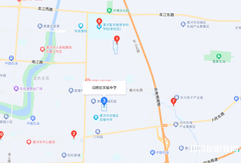 漯河市召陵區(qū)中等專業(yè)學校地址，乘車路線