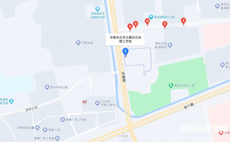 濟(jì)南市公共交通職業(yè)高級(jí)中學(xué)地址，乘車路線