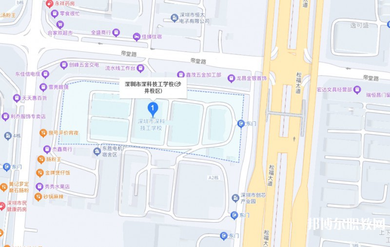 深圳市深科技工學(xué)校地址，乘車路線