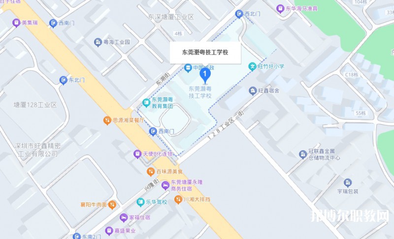東莞市灝粵技工學(xué)校地址，乘車路線